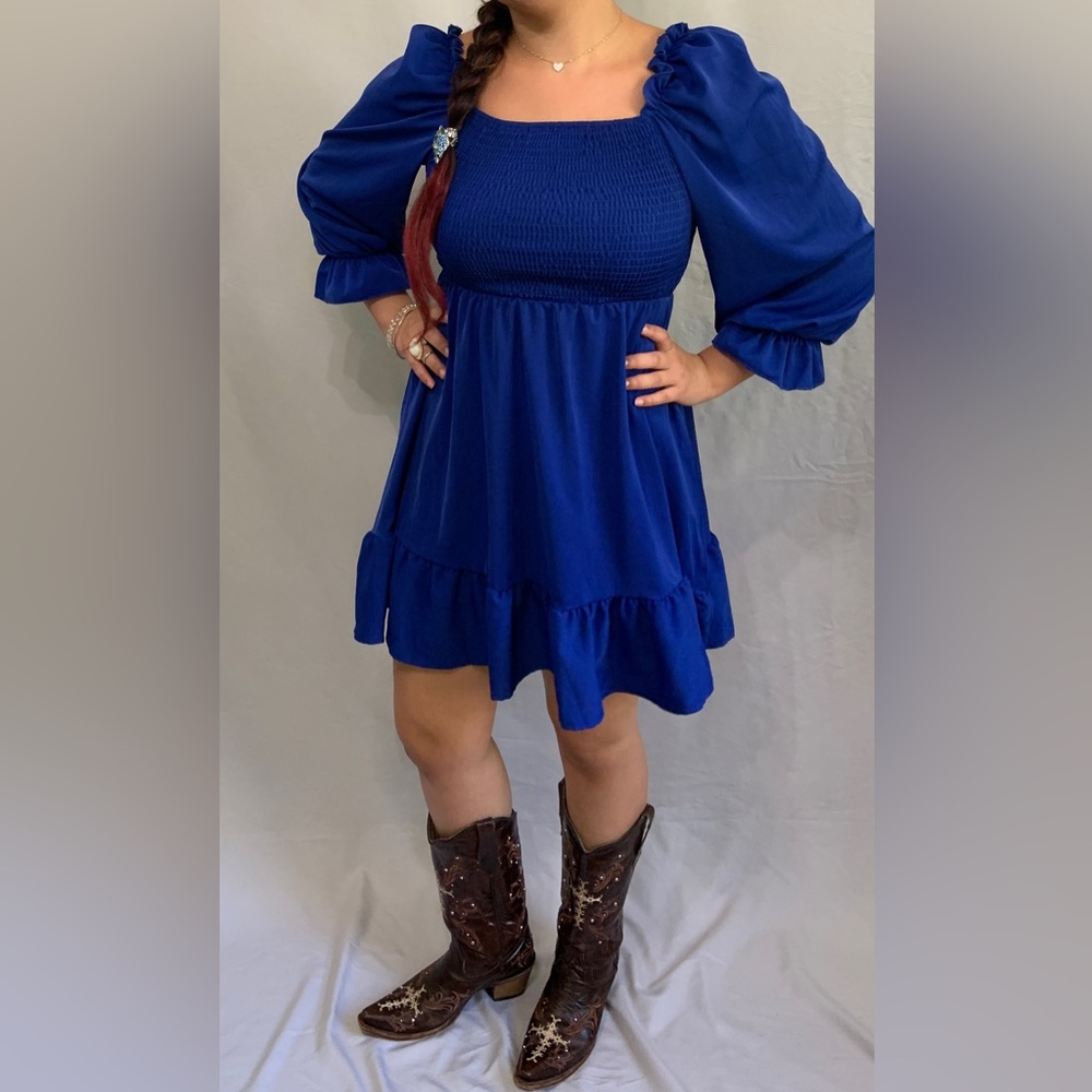 Blue dress